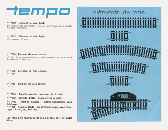 Tempo catalogue 1966