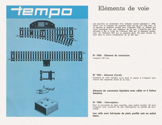 Tempo catalogue 1966