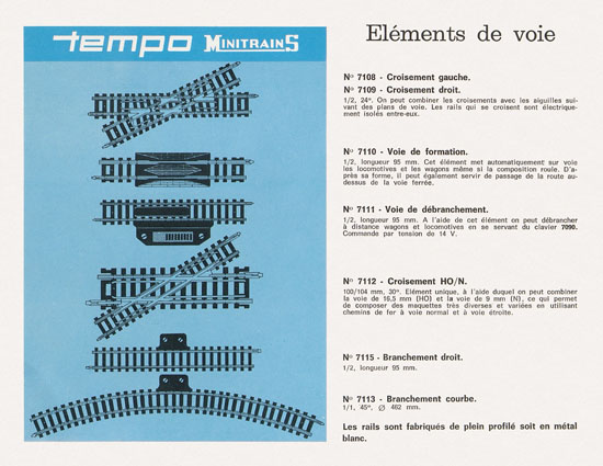 Tempo catalogue 1966