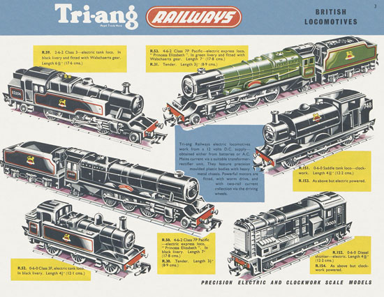 Tri-ang Railways catalog 1956