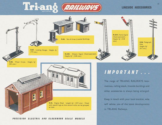 Tri-ang Railways catalog 1956