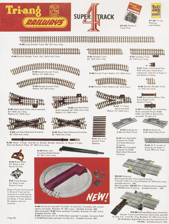 Tri-ang Railways catalog 1963