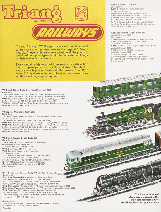 Tri-ang Railways catalog 1963