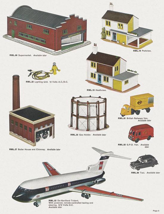 Tri-ang catalog Railways and Motorways 1964