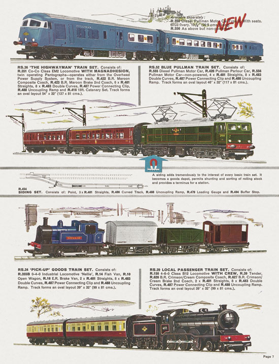 Tri-ang catalog Railways and Motorways 1964