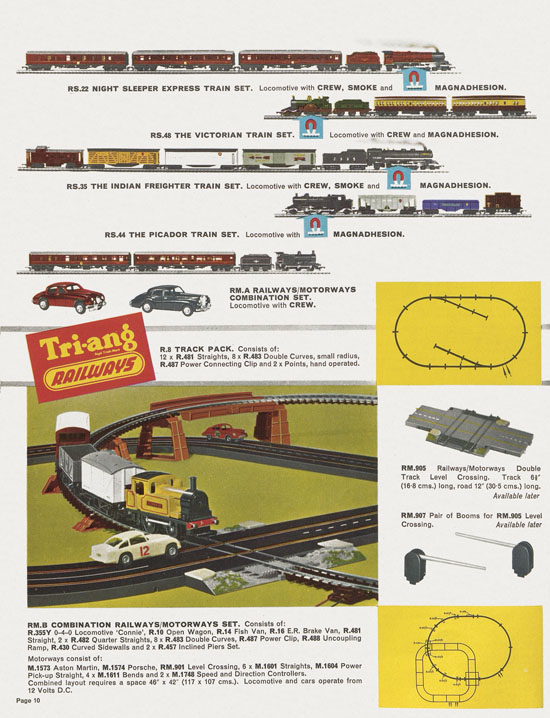 Tri-ang catalog Railways and Motorways 1964