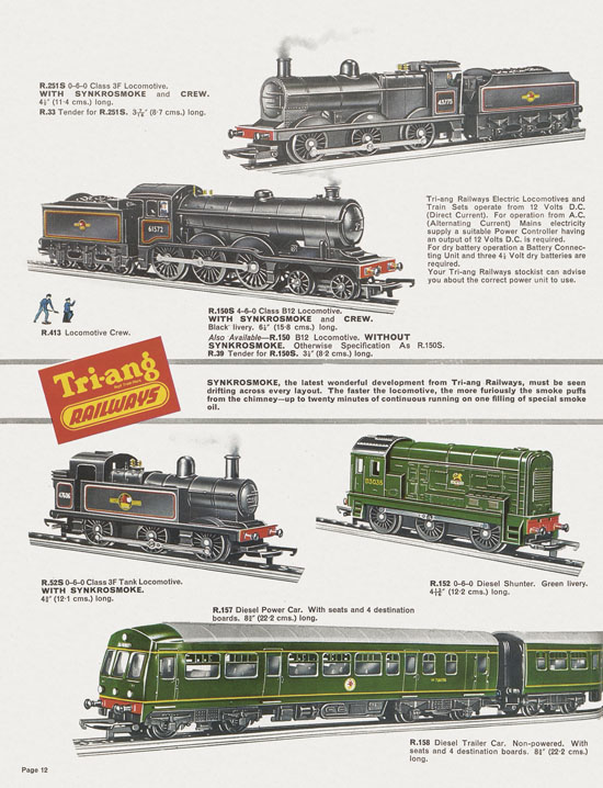 Tri-ang catalog Railways and Motorways 1964