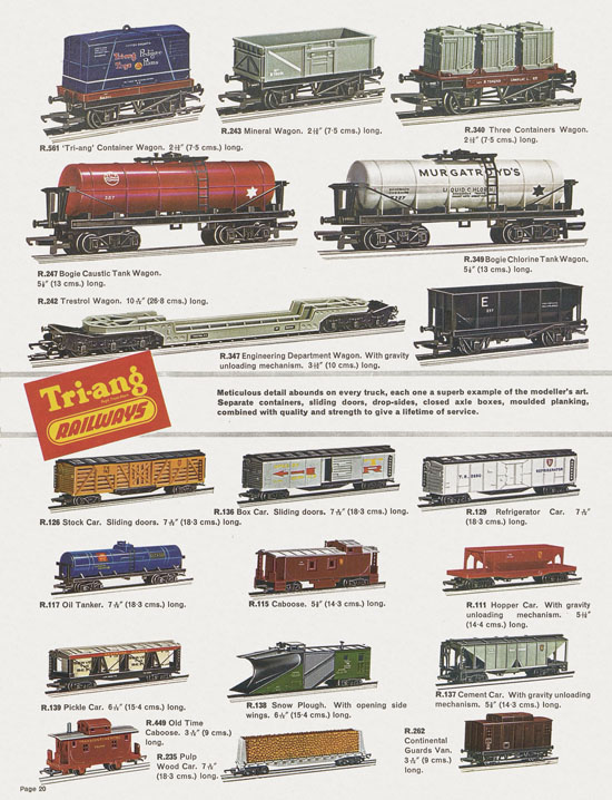 Tri-ang catalog Railways and Motorways 1964