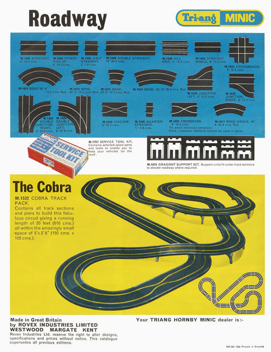 Tri-ang Hornby Minic catalogue 1968