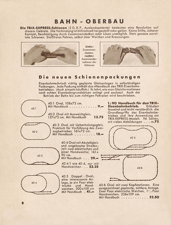 Seite 10 Trix Katalog 1937-1938