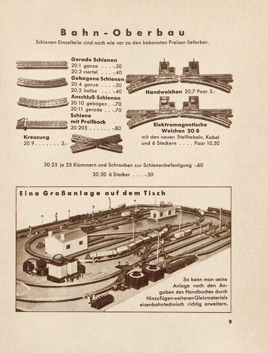 Seite 11 Trix Katalog 1937-1938