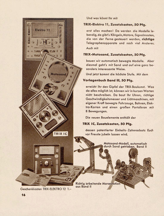 Trix Katalog 1937-1938