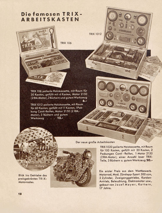 Seite 20 Trix Katalog 1937-1938