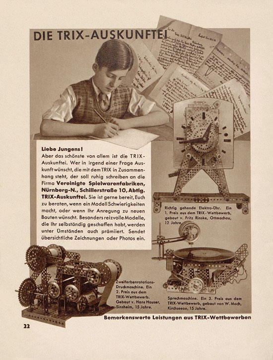 Seite 24 Trix Katalog 1937-1938