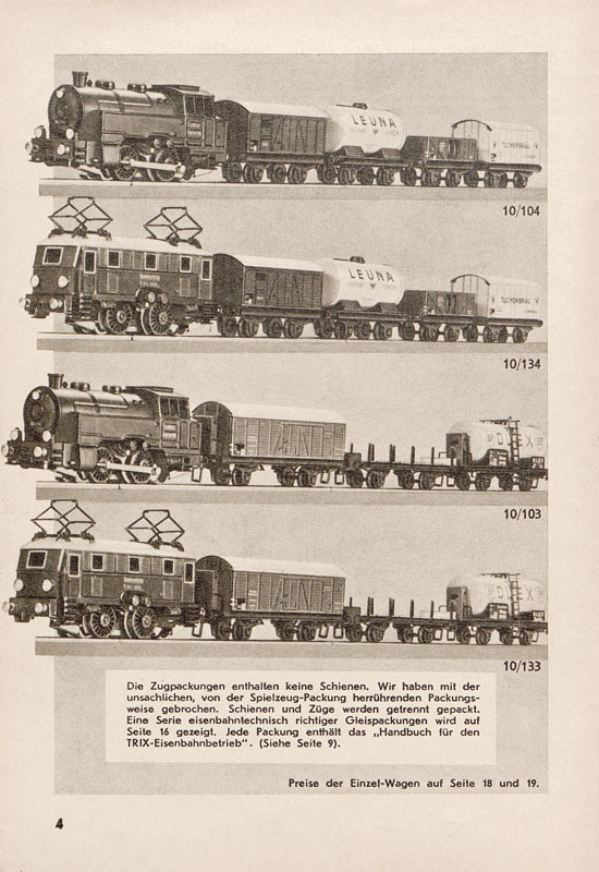 Seite 6 Trix Katalog 1938-1939