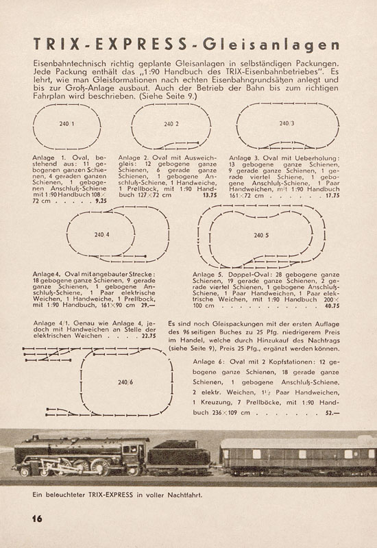 Seite 18 Trix Katalog 1938-1939