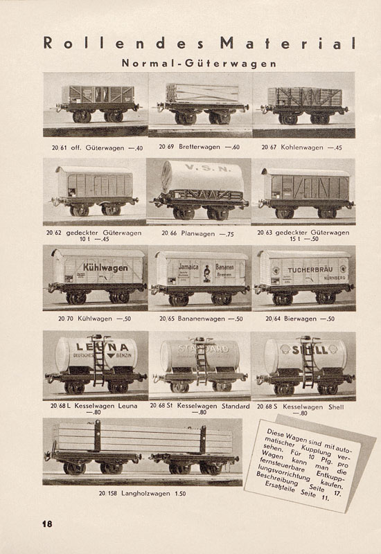 Seite 20 Trix Katalog 1938-1939