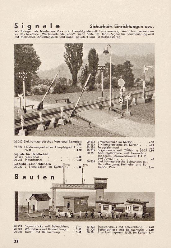 Seite 24 Trix Katalog 1938-1939