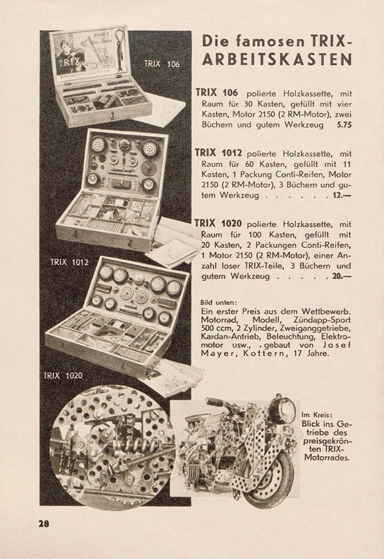 Seite 30 Trix Katalog 1938-1939