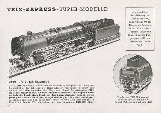 Seite 6 Trix Katalog 1950