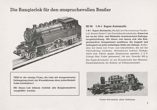 Seite 7 Trix Katalog 1950