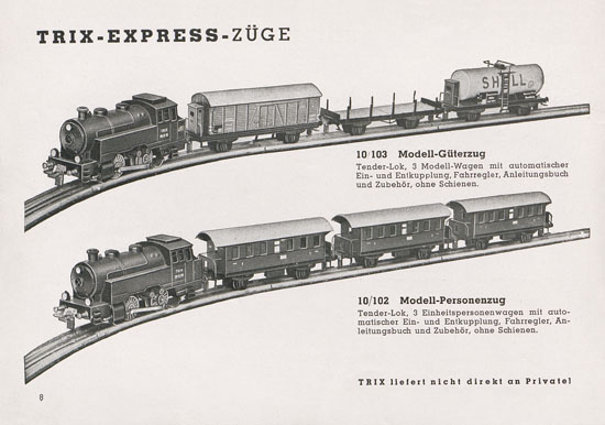 Seite 10 Trix Katalog 1950