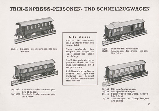 Seite 15 Trix Katalog 1950