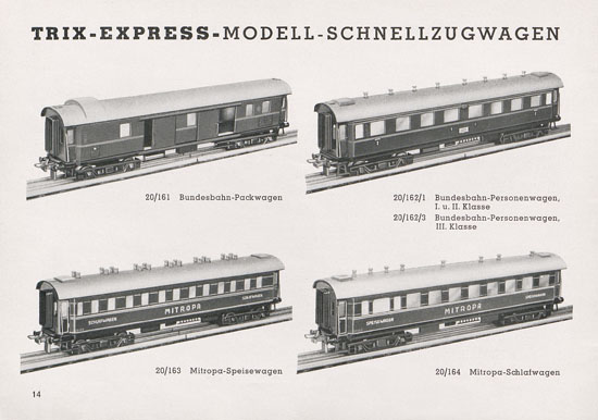 Seite 16 Trix Katalog 1950