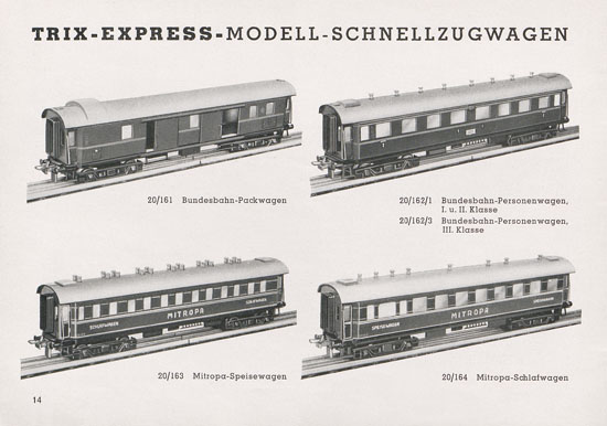 Trix Katalog 1950