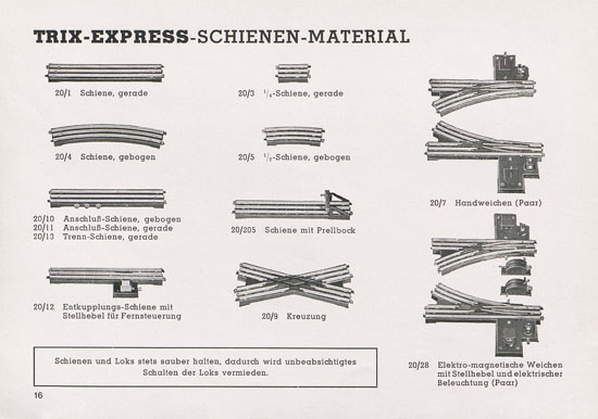 Seite 18 Trix Katalog 1950