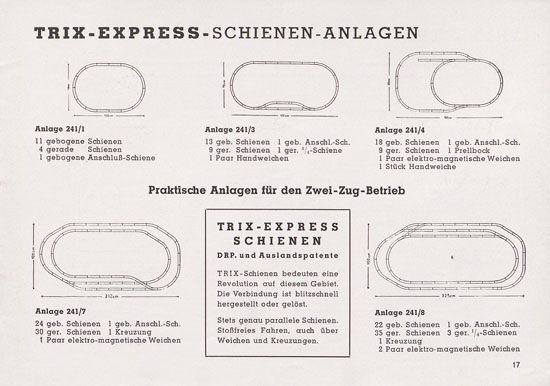 Trix Katalog 1950