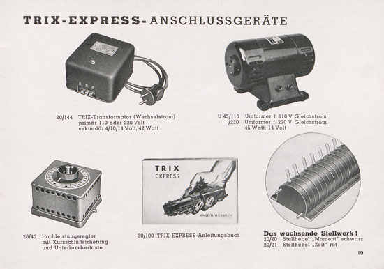 Seite 21 Trix Katalog 1950