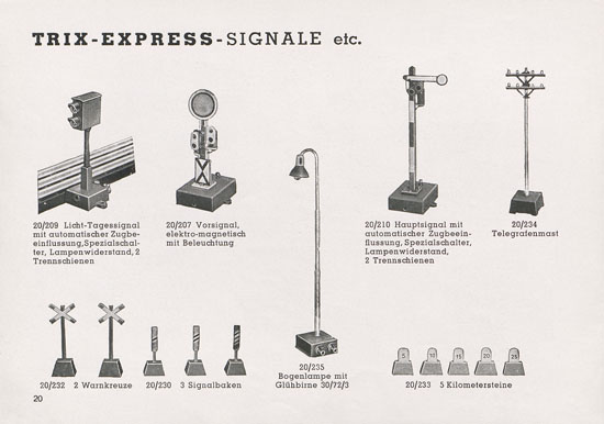 Seite 22 Trix Katalog 1950
