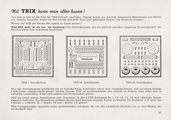 Seite 29 Trix Katalog 1950