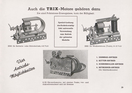 Seite 31 Trix Katalog 1950