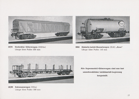 Trix Katalog 1952