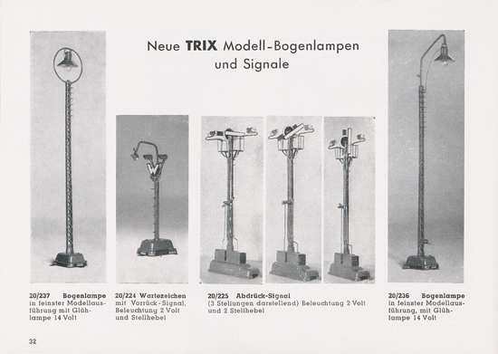 Trix Katalog 1952