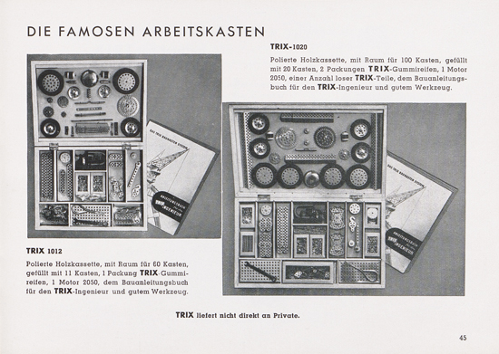 Trix Katalog 1952