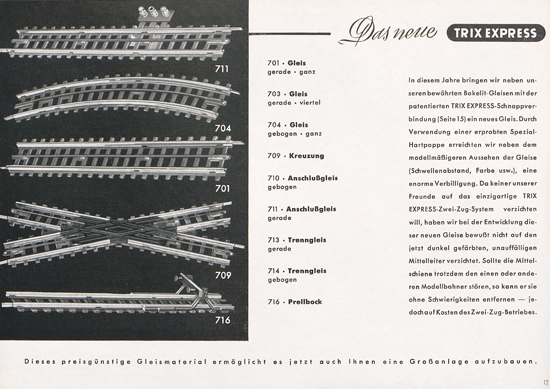 Trix-Express Katalog 1953