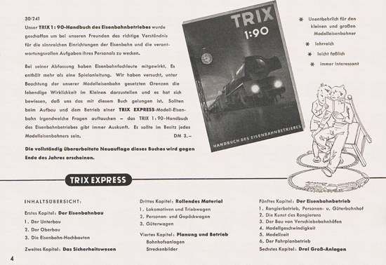 Trix-Express Katalog 1954