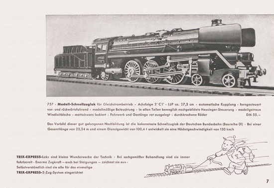 Seite 9 Trix-Express Katalog 1954