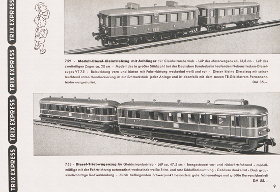 Seite 11 Trix-Express Katalog 1954