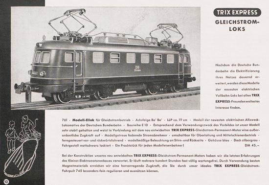Seite 12 Trix-Express Katalog 1954