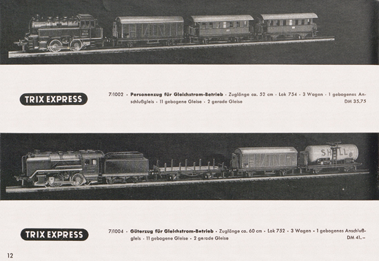 Seite 14 Trix-Express Katalog 1954