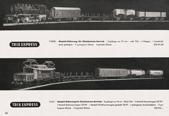 Seite 16 Trix-Express Katalog 1954