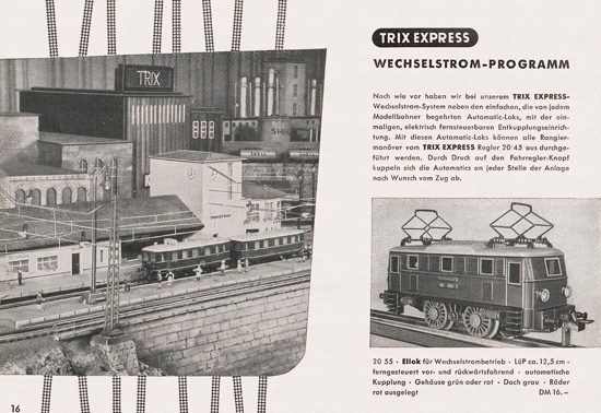 Seite 18 Trix-Express Katalog 1954