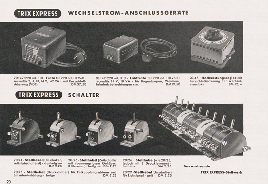 Trix-Express Katalog 1954