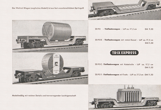 Seite 25 Trix-Express Katalog 1954