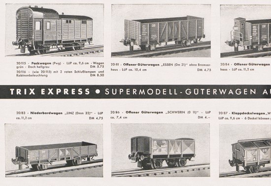 Seite 26 Trix-Express Katalog 1954