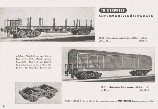 Seite 28 Trix-Express Katalog 1954